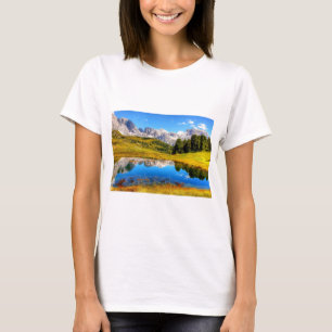 Camiseta Primavera Green Mountain Photo Lake Primavera