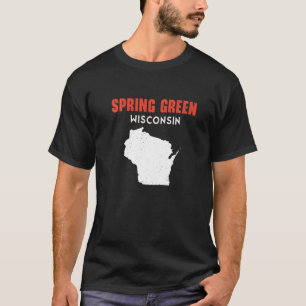 Camiseta Primavera Green Wisconsin EUA State America Viagem