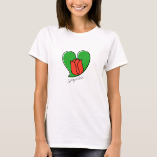 Camiseta Primavera in Love - Red Tulips T-Shirt
