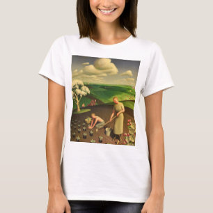 Camiseta Primavera no País por Grant Wood