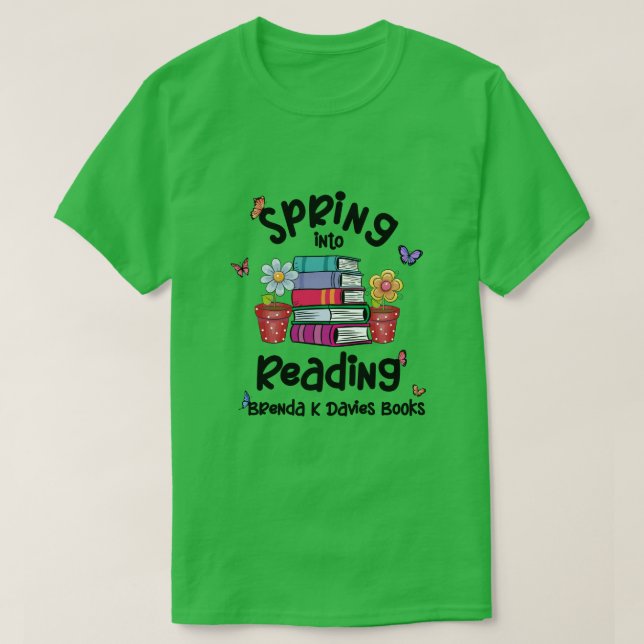 Camiseta Primavera Para Ler Brenda K Davies Livros (Frente do Design)