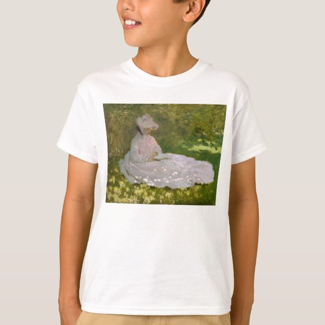 Camiseta Primavera por Claude Monet (Frente)