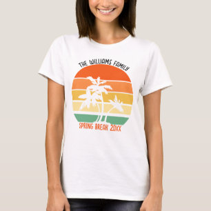 Camiseta Primavera Trip Beach Sunset Família Personalizada