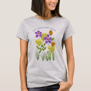 Camiseta Primavera Tulipa Flor