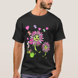 Camiseta Primavera Verão Divertida Flor Flores Jardineiro D