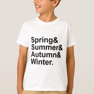 Camiseta Primavera Verão Outono Inverno   Quatro Estações