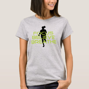 Camiseta Primavera Verde Foco Acredite em Breathe