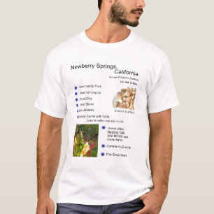 Camiseta Primaveras de Newberry, t-shirt de Califórnia