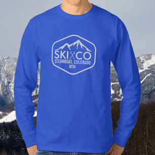 Camiseta Primaveras Russos De Ski Mountain De Steamboat Col