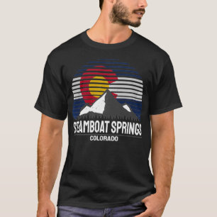 Camiseta Primaveras Steamboat Colorado Flag