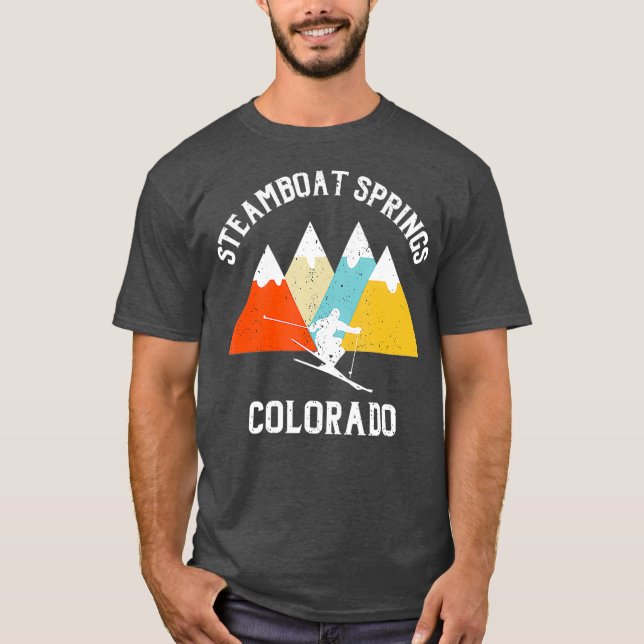 Camiseta Primaveras Steamboat Colorado Ski Vacation Souveni (Frente)