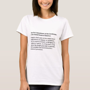 Camiseta Primeira Alteração da Constituição