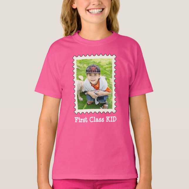 Camiseta PRIMEIRA CLASSE KID Melhor Criança Alguma foto per (Frente)