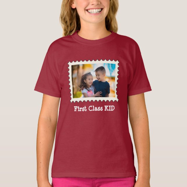 Camiseta PRIMEIRA CLASSE KID Melhor Kid foto horizontal per (Frente)