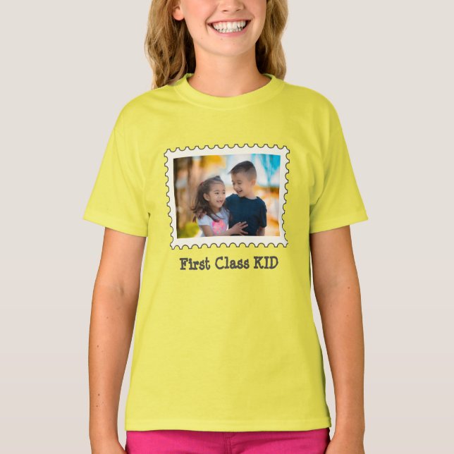 Camiseta PRIMEIRA CLASSE KID Melhor Kid foto horizontal per (Frente)