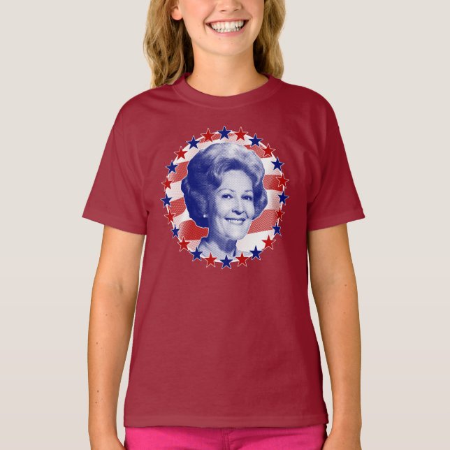 Camiseta Primeira Dama Pat Nixon Stars and Stripes (Frente)