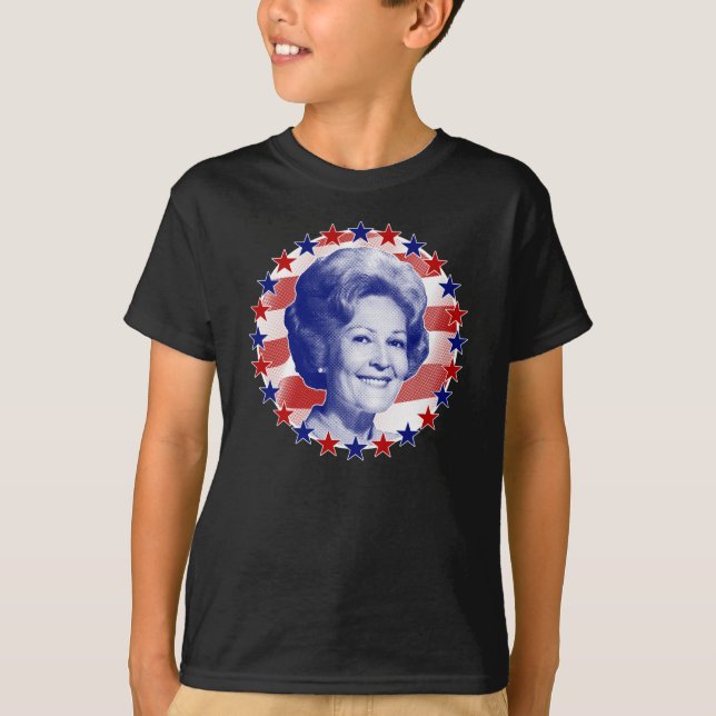 Camiseta Primeira Dama Pat Nixon Stars and Stripes (Frente)