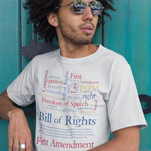 Camiseta Primeira Emenda Liberdade de Expressão T-Shi