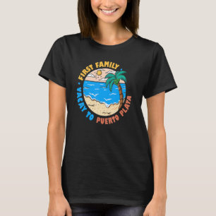 Camiseta Primeira Férias Familiares Para A República Domini