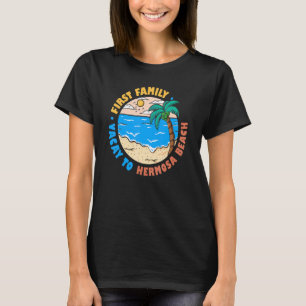 Camiseta Primeira Férias Familiares Para Hermosa Beach Cali