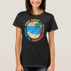 Camiseta Primeira Férias Familiares Para Huntington Beach C