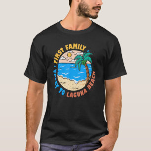 Camiseta Primeira Férias Familiares Para Laguna Beach Calif