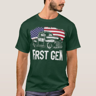 Camiseta Primeira Geração de Caminhão Clássico 1 Geração de