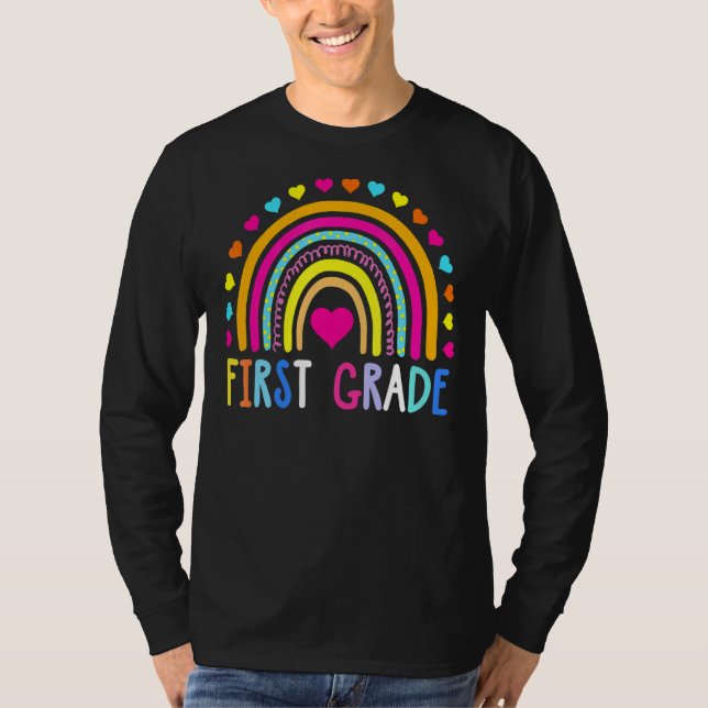 Camiseta Primeira Grau Rainbow Girls Boys Equipe de Profess (Frente)