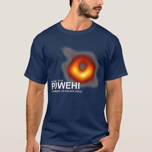 Camiseta Primeira imagem de Powehi de um buraco negro em 10 (Frente)