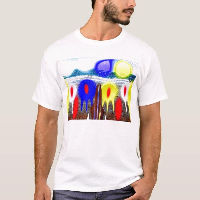 Camiseta Primeira invasão de Alienígena (Frente)