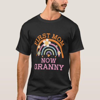 Camiseta Primeira Mãe Agora Vovó Dia de as mães Avó Pais