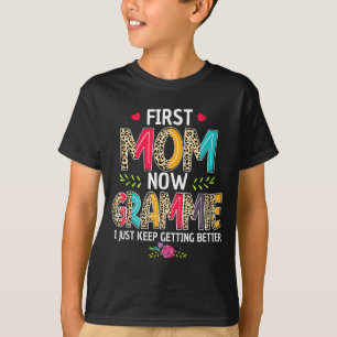 Camiseta Primeira mamãe vovó eu continuo melhorando o dia d