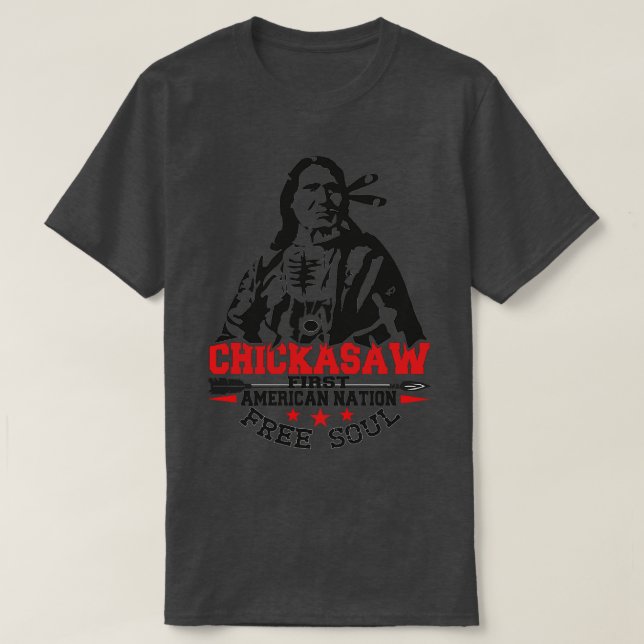 Camiseta Primeira Nação Americana do CHICKASAW (Frente do Design)