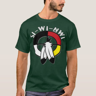 Camiseta Primeira Nação Nativa Americana da Roda Medicina S
