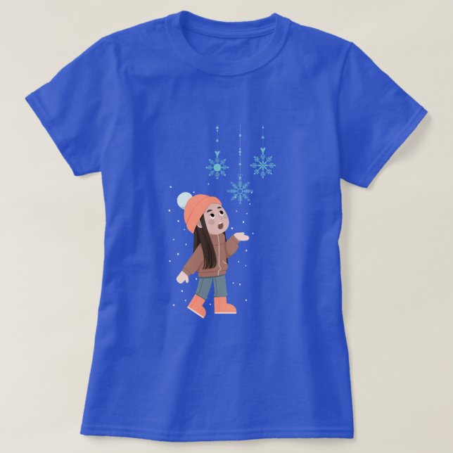 Camiseta Primeira Nevasca (Frente do Design)