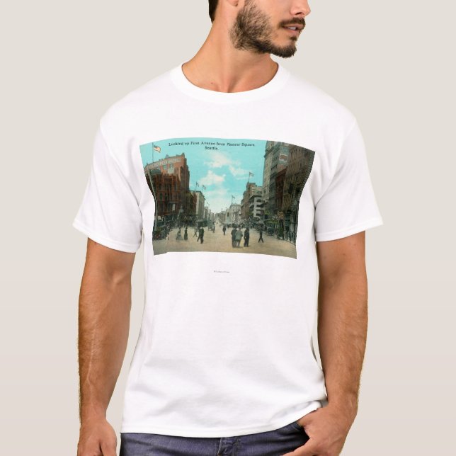 Camiseta Primeira opinião da avenida da avenida pioneira (Frente)