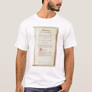 Camiseta Primeira página 'de Memorial de Sainte-Helene'
