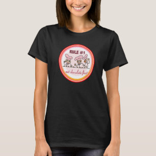 Camiseta Primeira Regra Coma Mais Equipe de Chocolate Lucy
