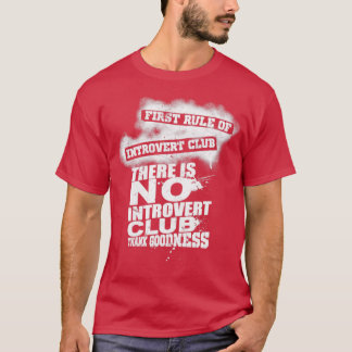 Camiseta Primeira regra do clube introvertido Não há introv