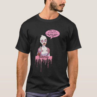 Camiseta primeira regra do gwenpool - cor-de-rosa