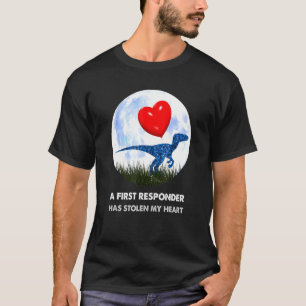 Camiseta Primeira resposta ao humor do dinossauro rex