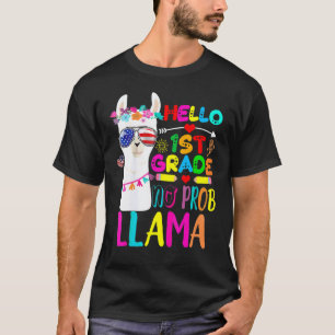 Camiseta Primeira Série Sem Problema Lhama Professor(a) da