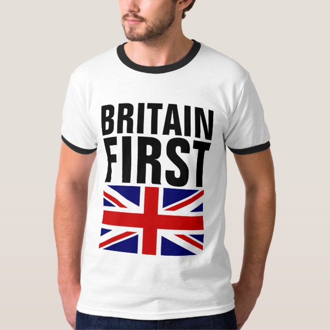 Camiseta PRIMEIRA T-Shirts DA GRÃ-BRETANHA (Frente)