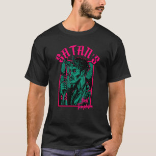 Camiseta Primeira Tentação Satânica Vintage Horror De satã