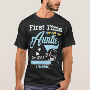 Camiseta Primeira tia 2023 nova tia carregando mãe
