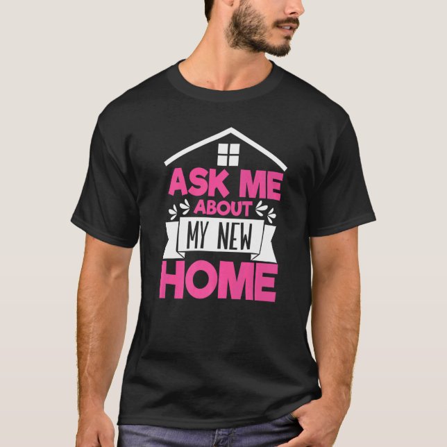 Camiseta Primeira Vez Dona De Casa Nova Casa (Frente)