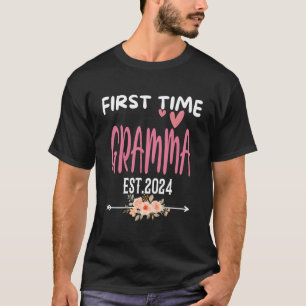 Camiseta Primeira Vez Gramma Est2024 Flor Grátis Gravidez