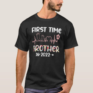 Camiseta Primeira Vez Irmão 2022 Novo Engraçado Promovido À