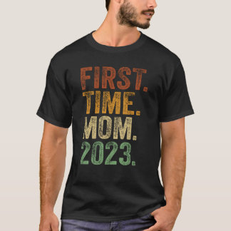 Camiseta Primeira Vez Mãe 2023 Engravidar Mamãe A B