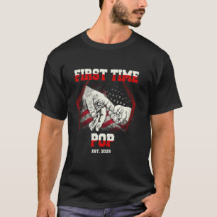 Camiseta Primeira Vez Pop Est. 2025 Bandeira Americana Engr